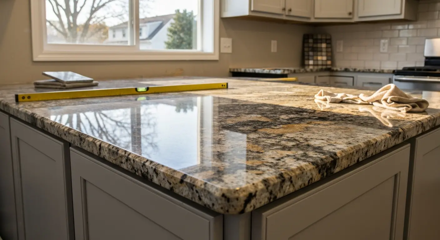 Granite countertop installation