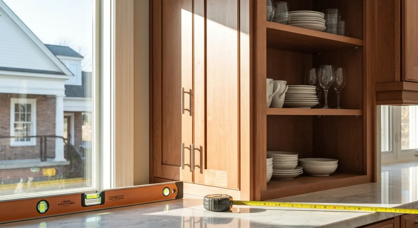 Modern kitchen cabinet installation in Ardmore