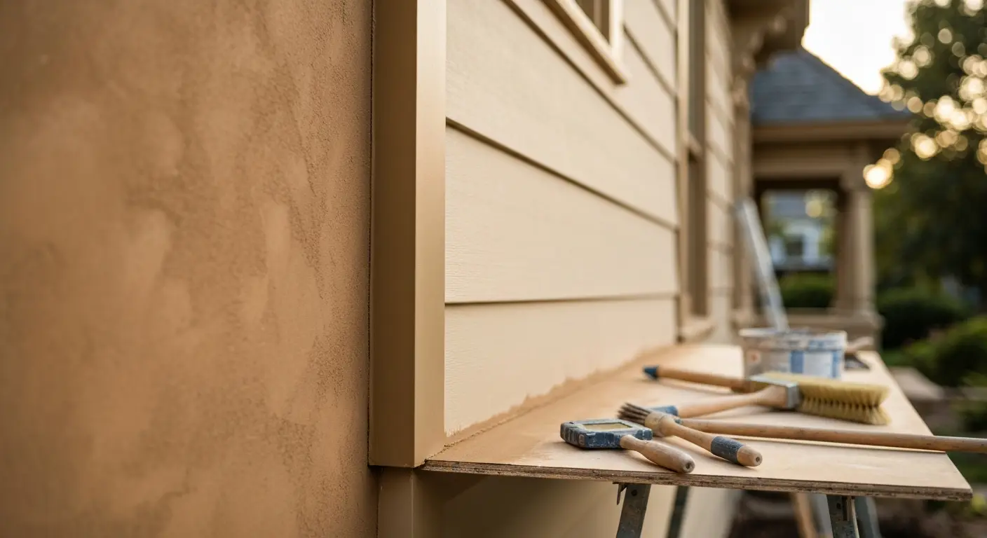 Stucco and siding work