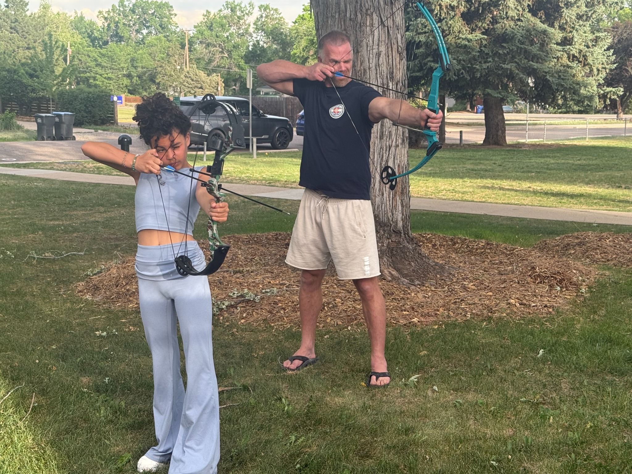 Corporate archery team-building event