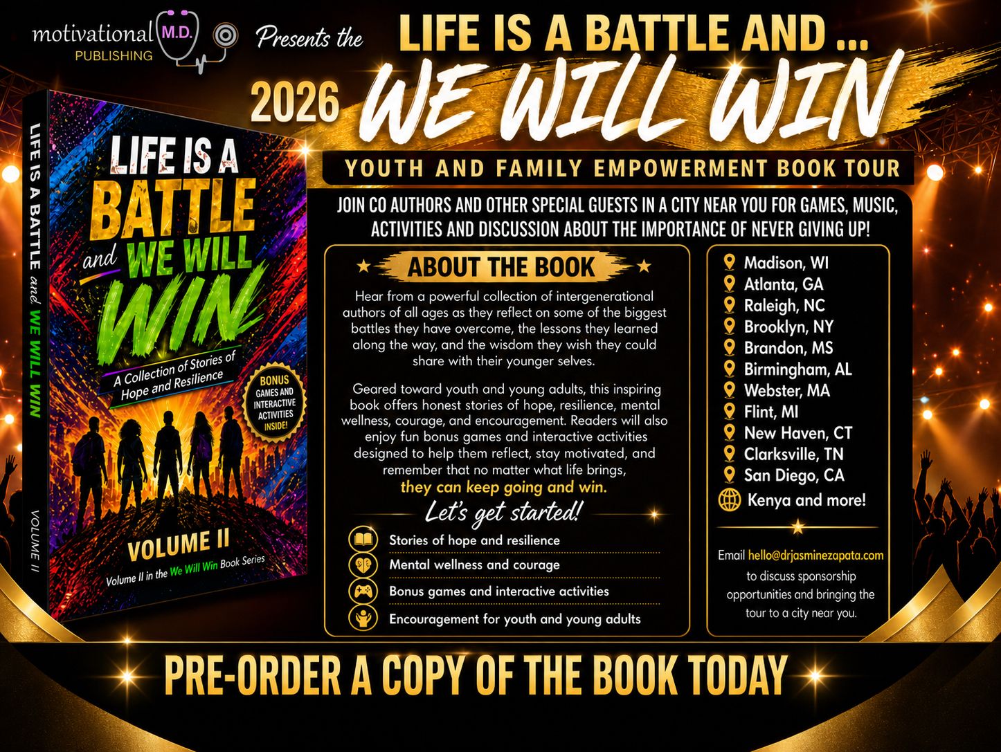Life is a Battle and We Will Win 2026 Youth and Family Empowerment Book Tour featuring George C. Knowlton III as co-author
