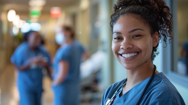 Smiling female nurse