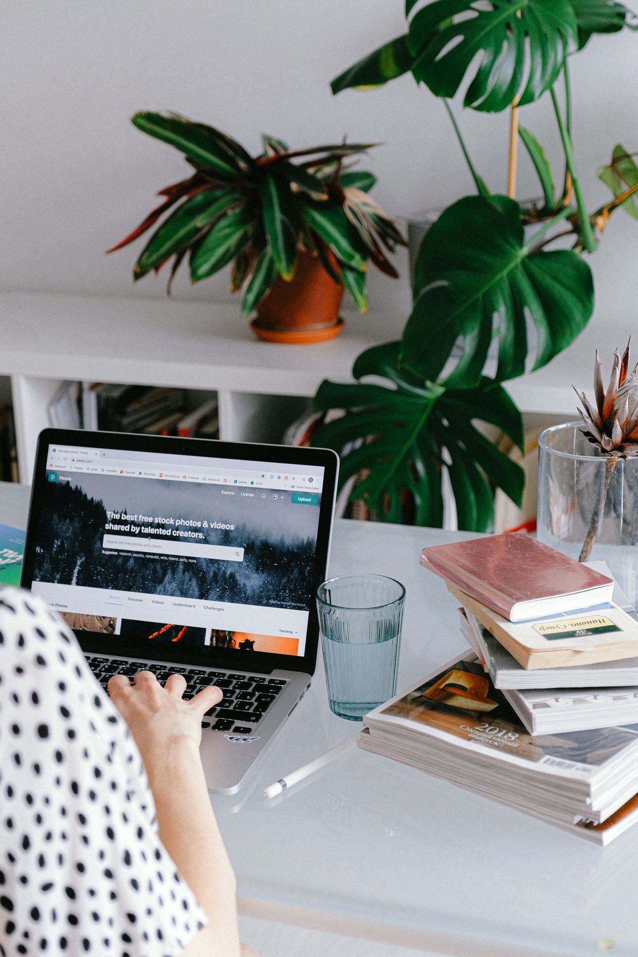 Pinterest am Laptop