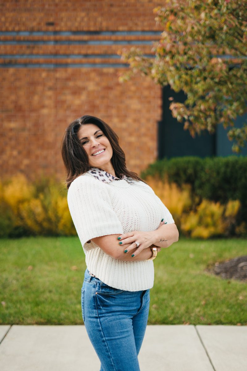Jennifer Lynch smiling outside