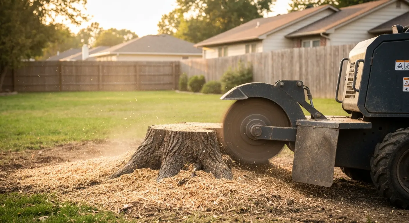 Stump grinding machine