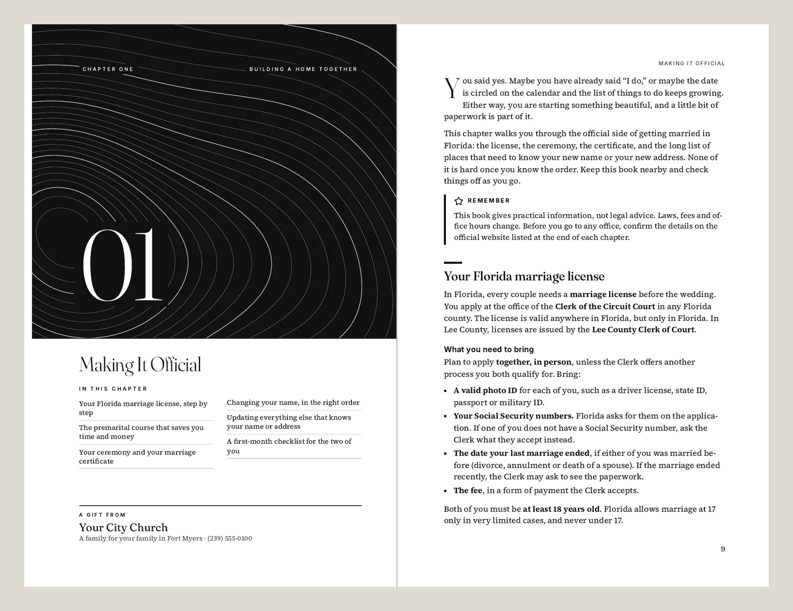 Sample chapter opener from Building a Home Together, Money: budget, accounts and debt. Black ink on white.