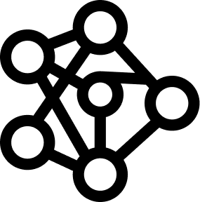 Network nodes icon