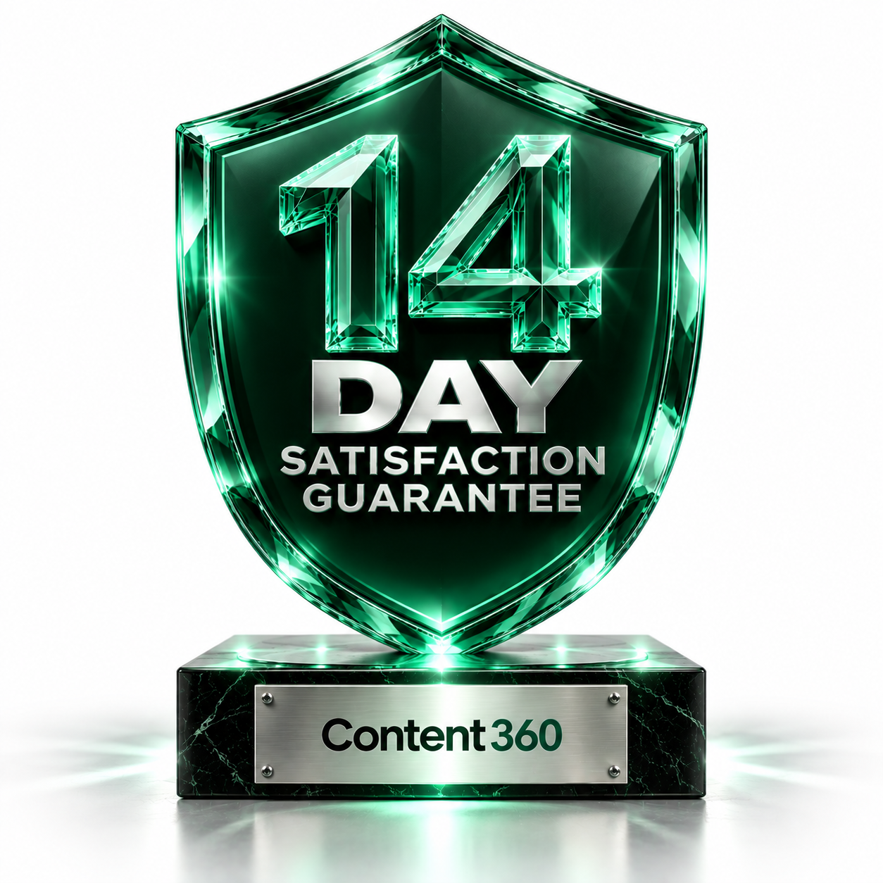 Content360 14-day satisfaction guarantee
