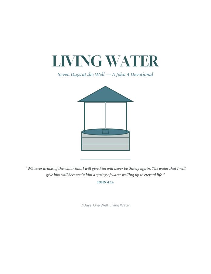 Living Water devotional cover