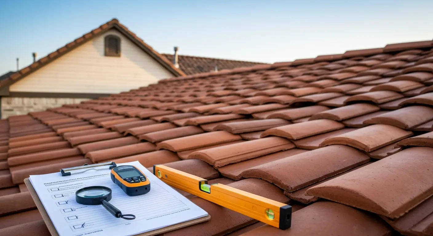 Tile roof inspection