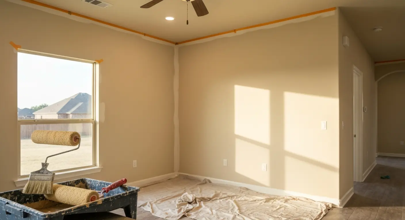 Interior painting in Forney