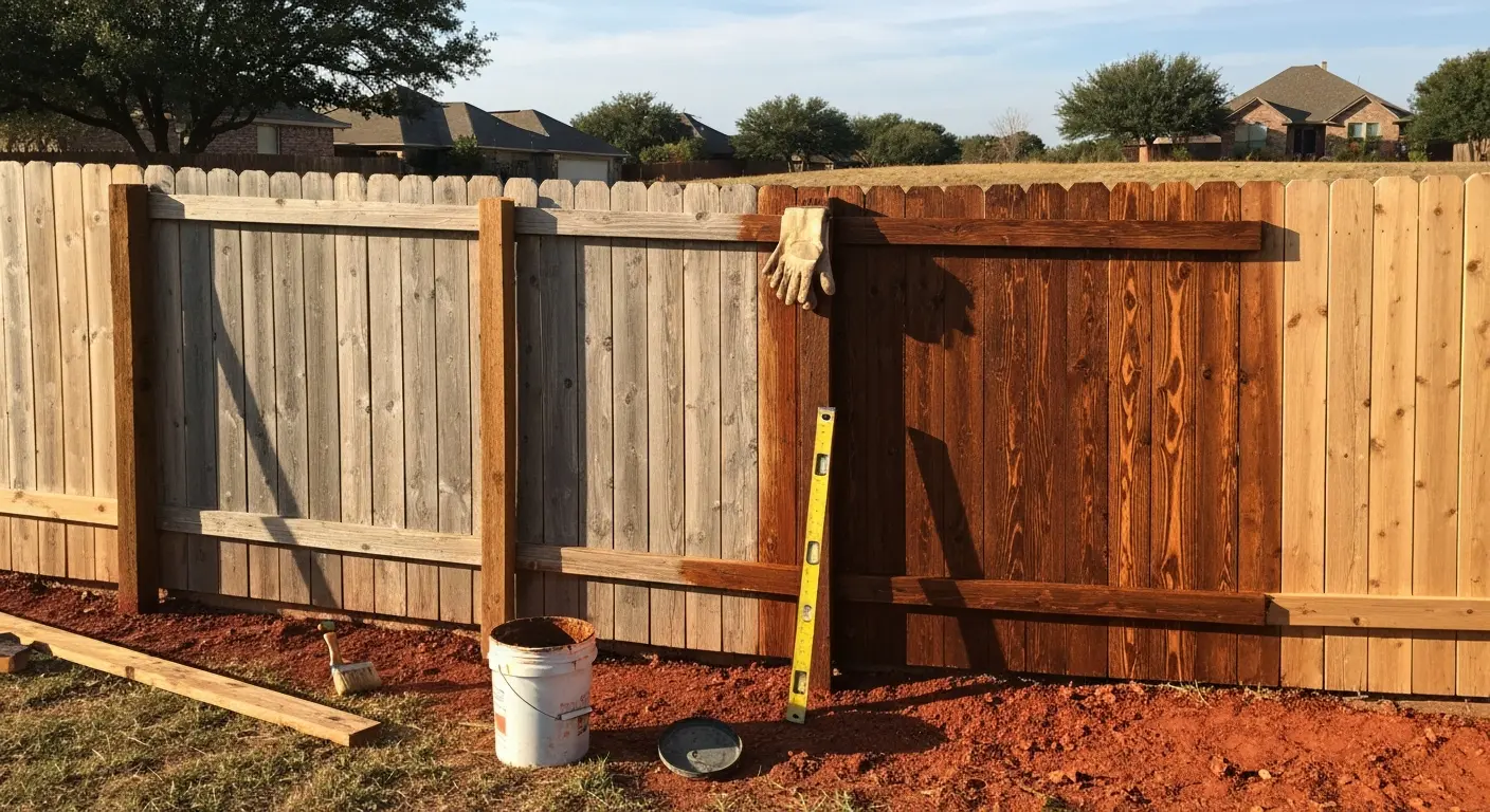 Wood fence repair