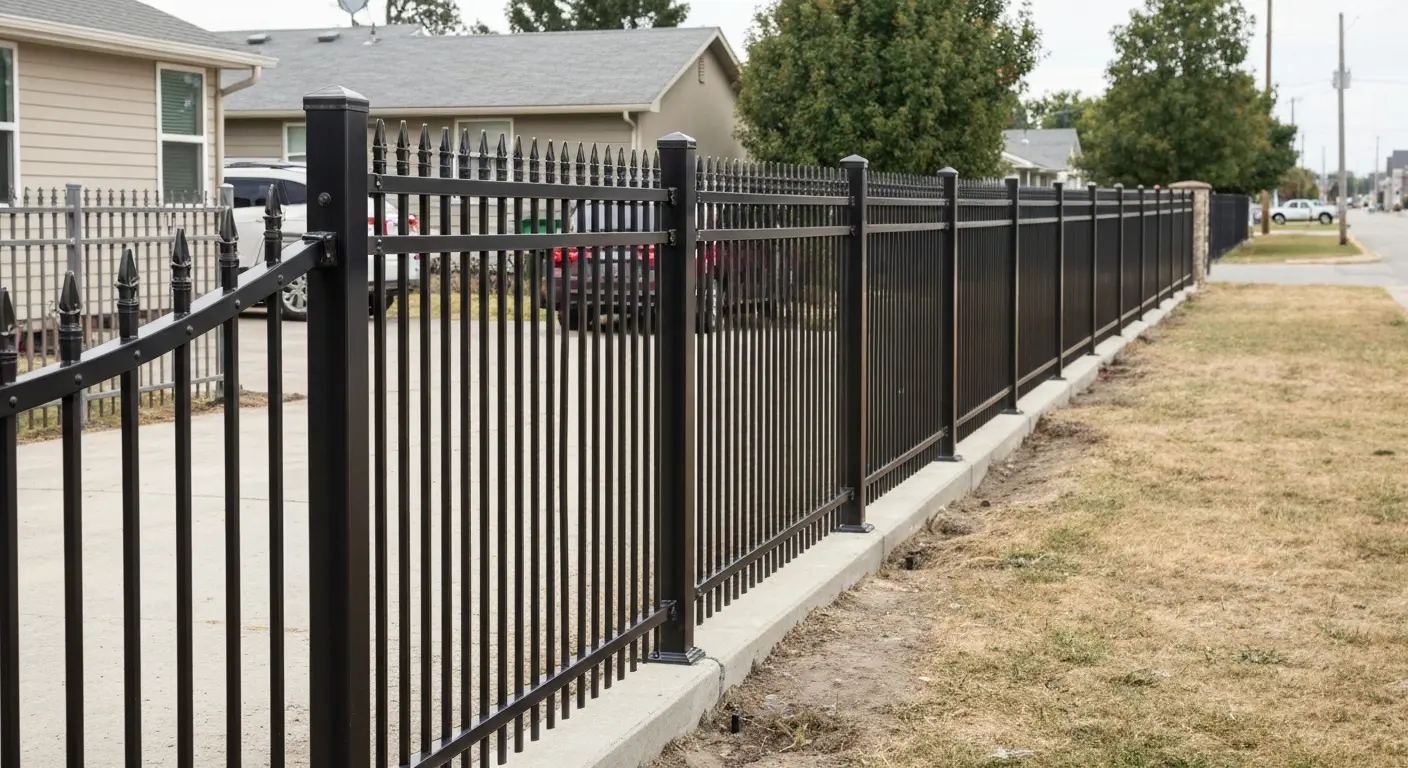 Security fence installation