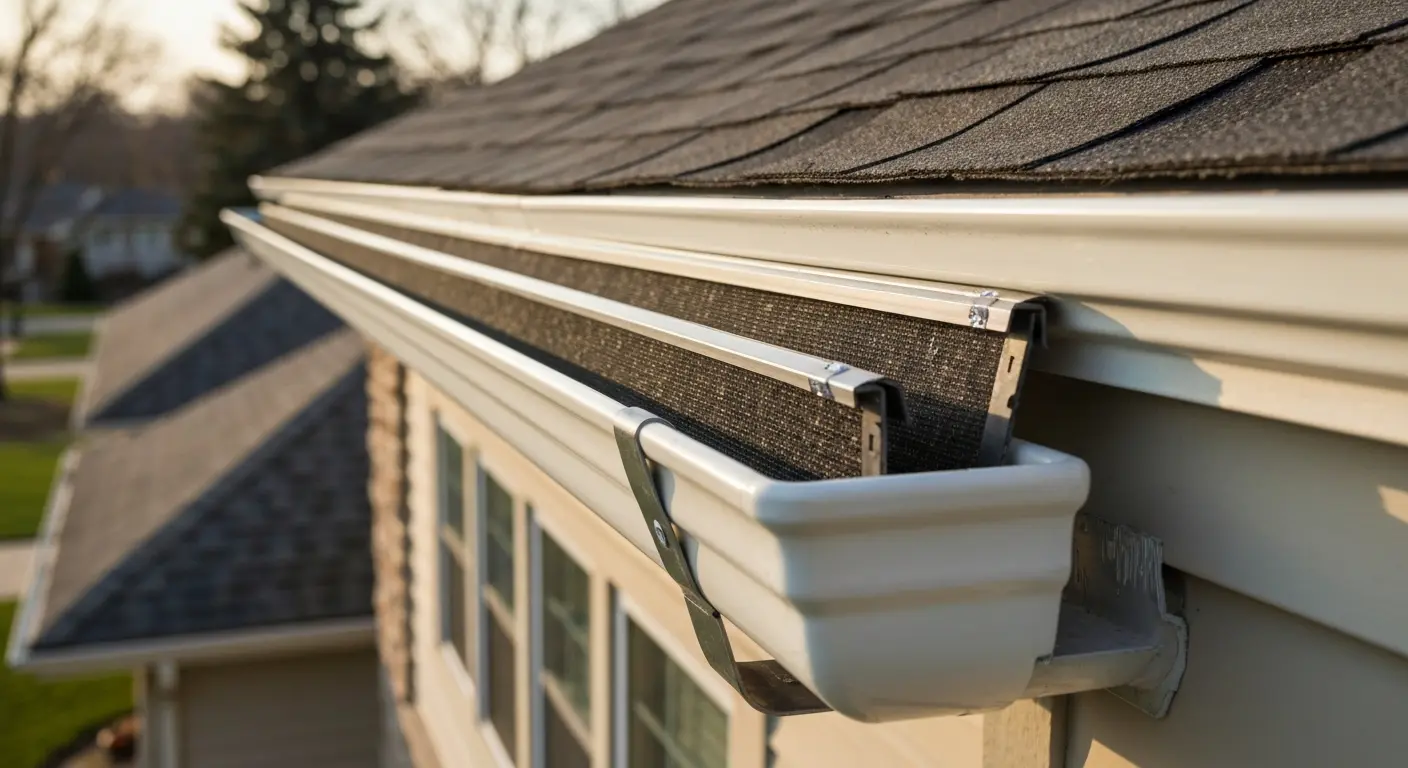 Gutter guard detail