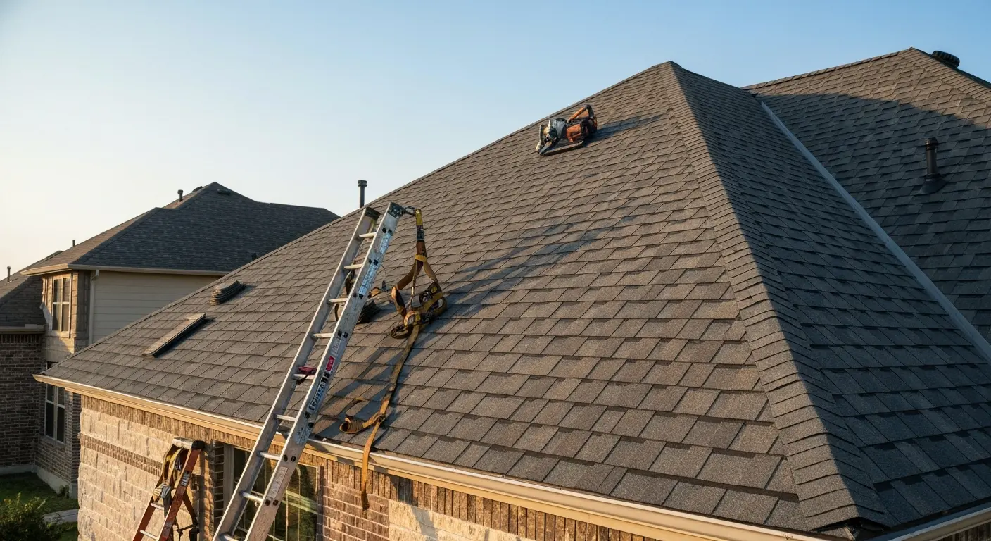 Roof replacement in Fate