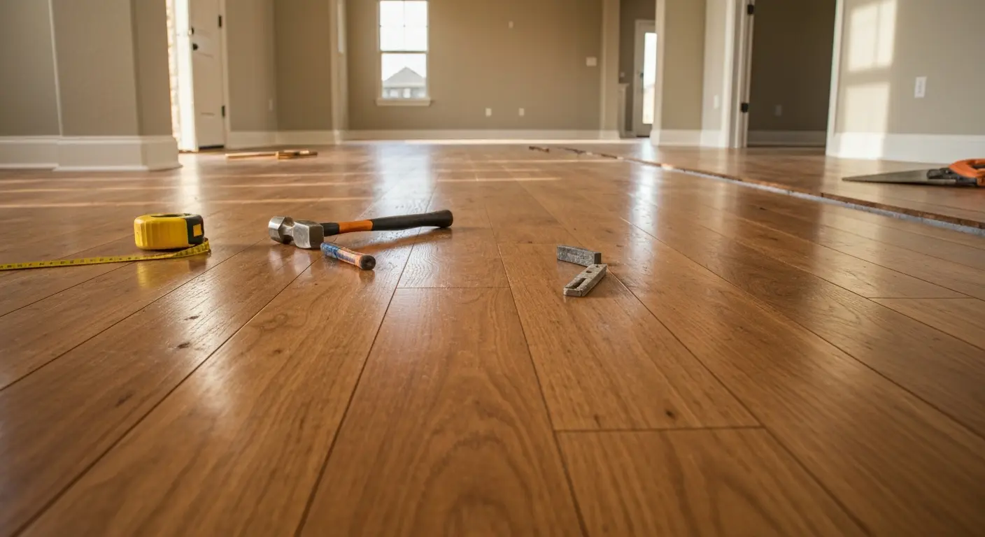 Wide-plank hardwood