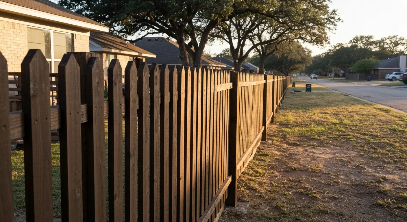 Residential fence installation