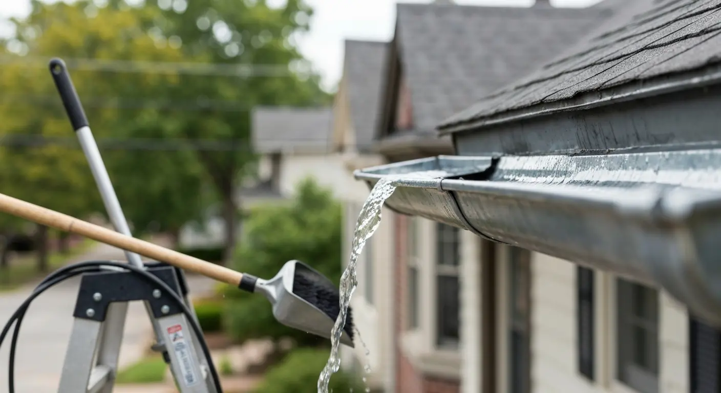 Gutter repair work