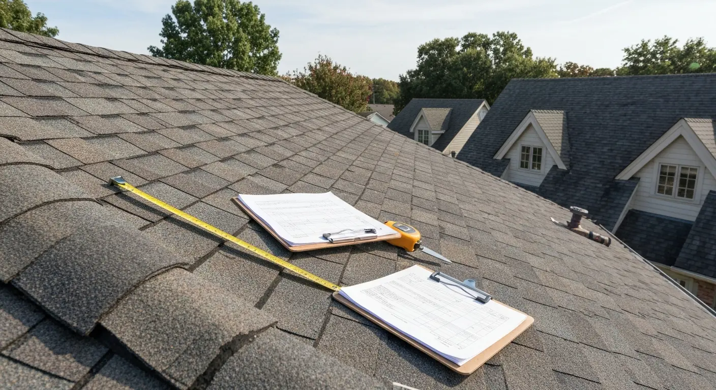Professional roof inspection