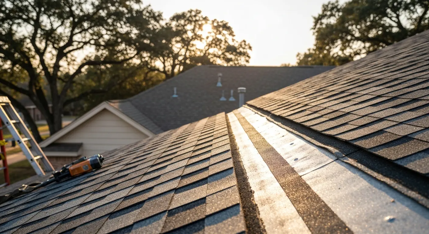 Storm damage roof repair in Mansfield