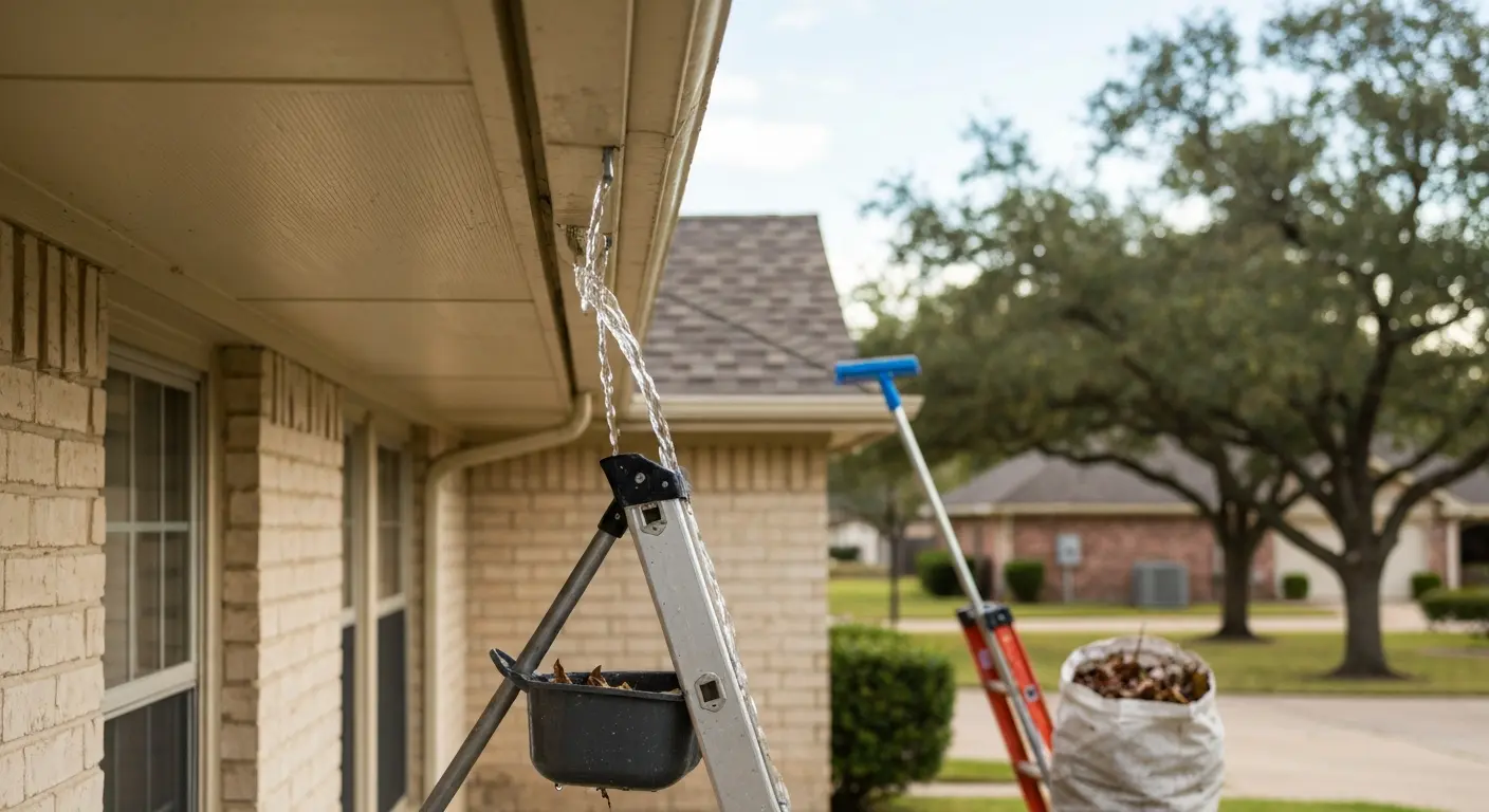 Professional gutter cleaning