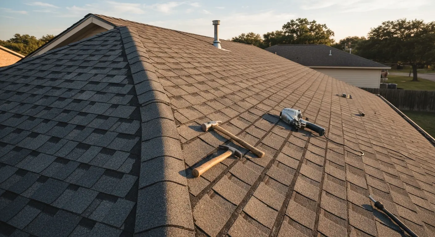 Roof repair in Fate