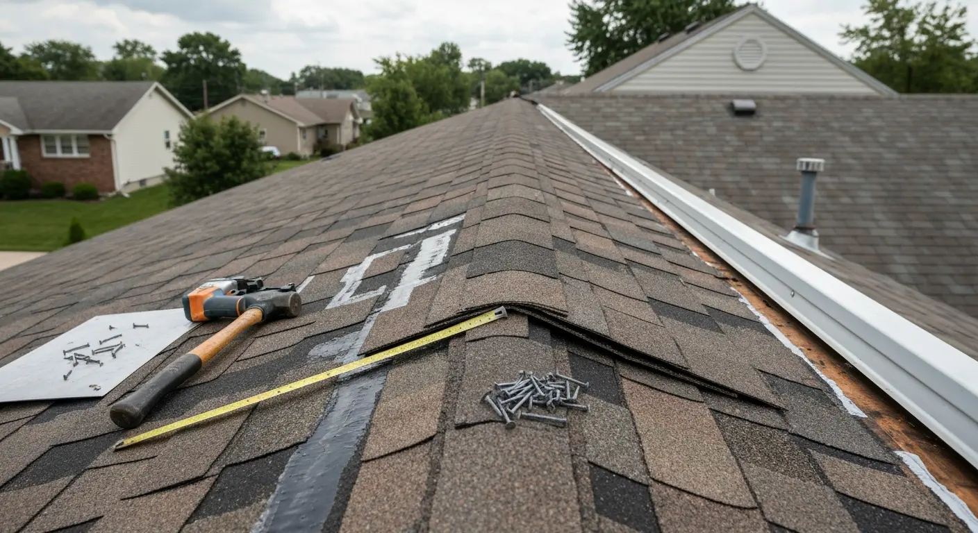 Hail damage roof repair