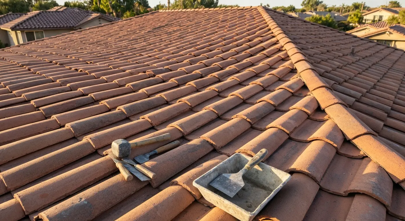 Durable clay tile roof