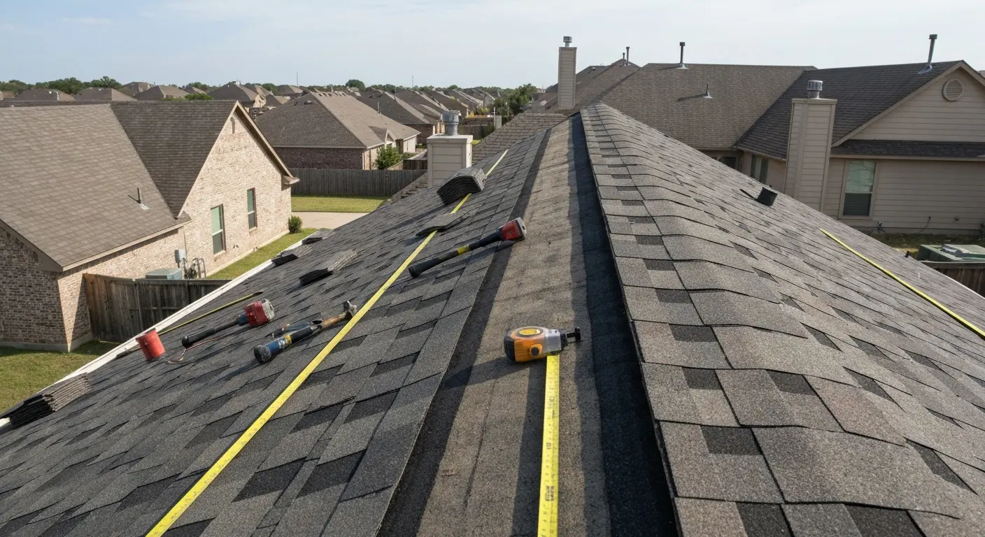 Wind damage roof repair