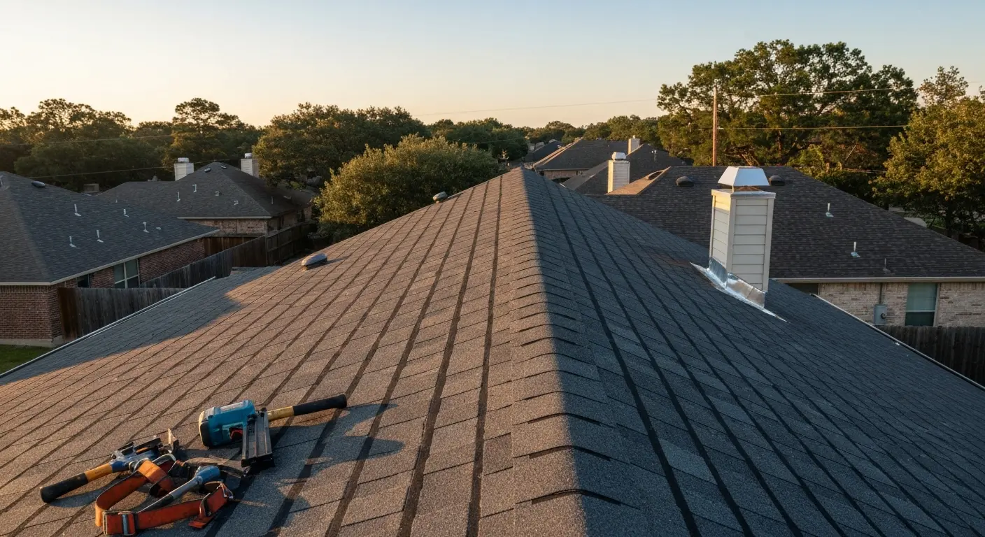 New roof installation in Mansfield TX