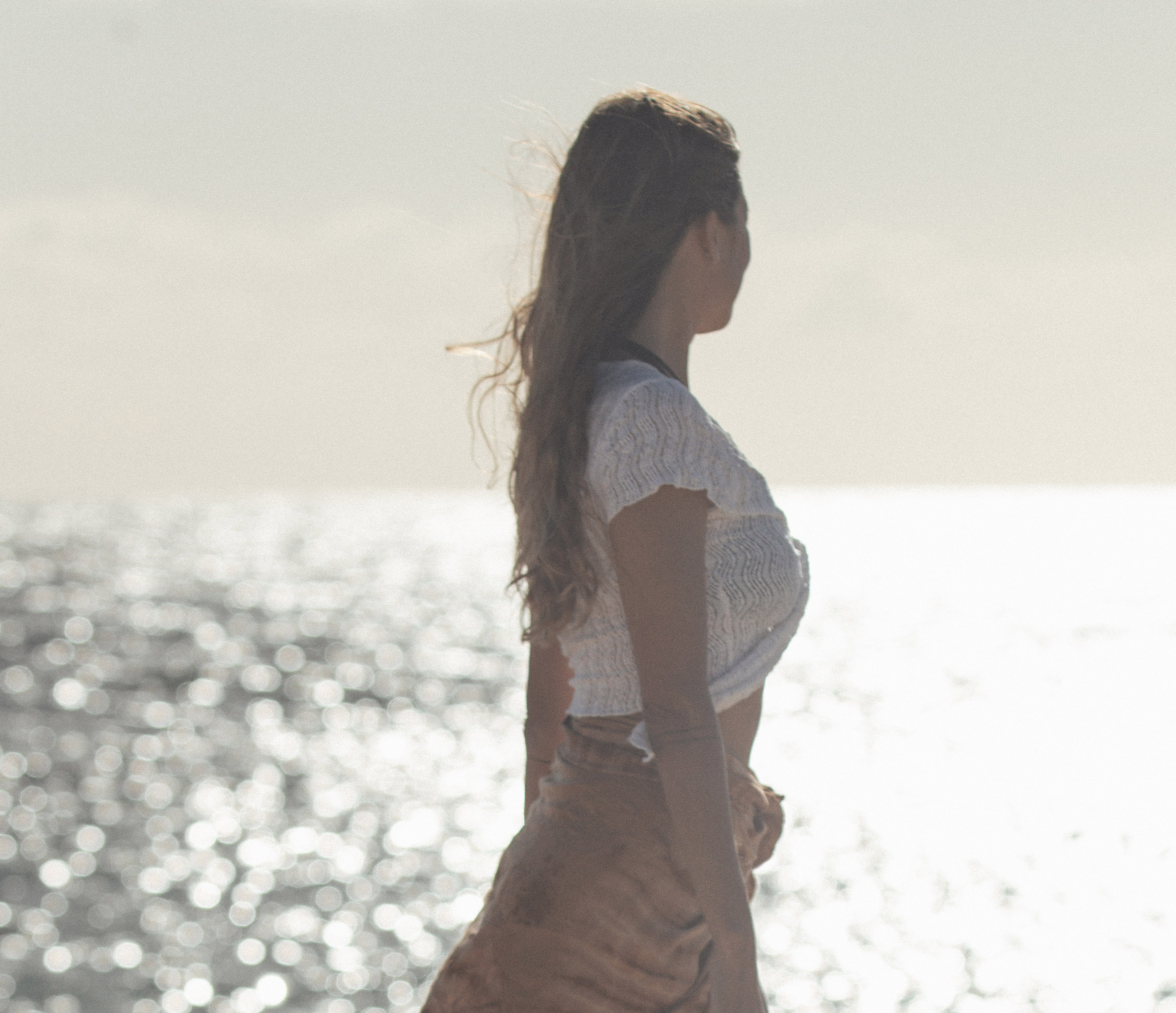 Laura Beltrán en el mar