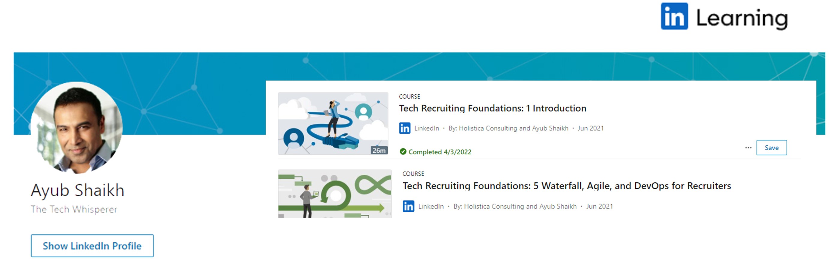 LinkedIn Learning Training by Ayub