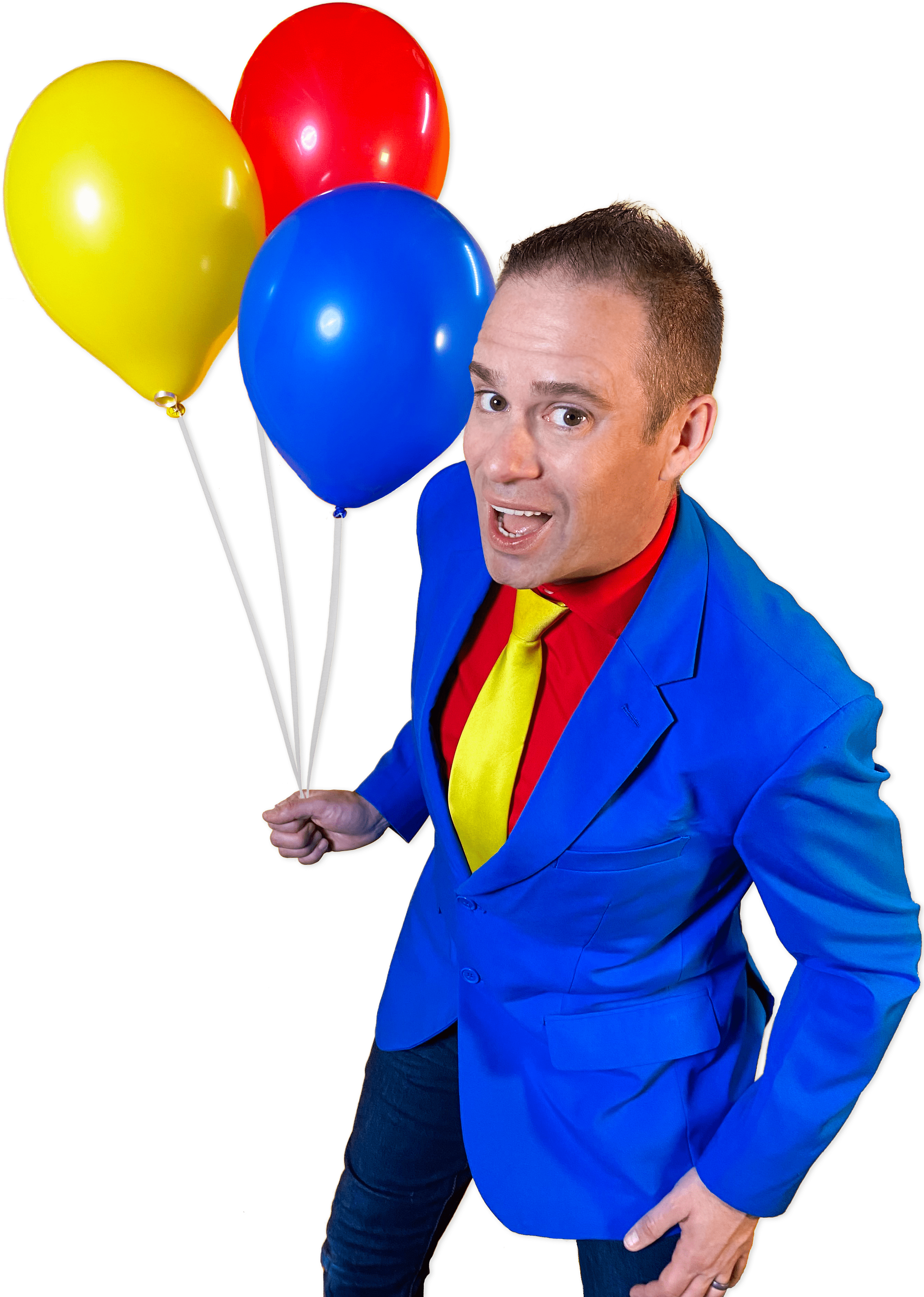 Christopher Cool performing a magic show for kids