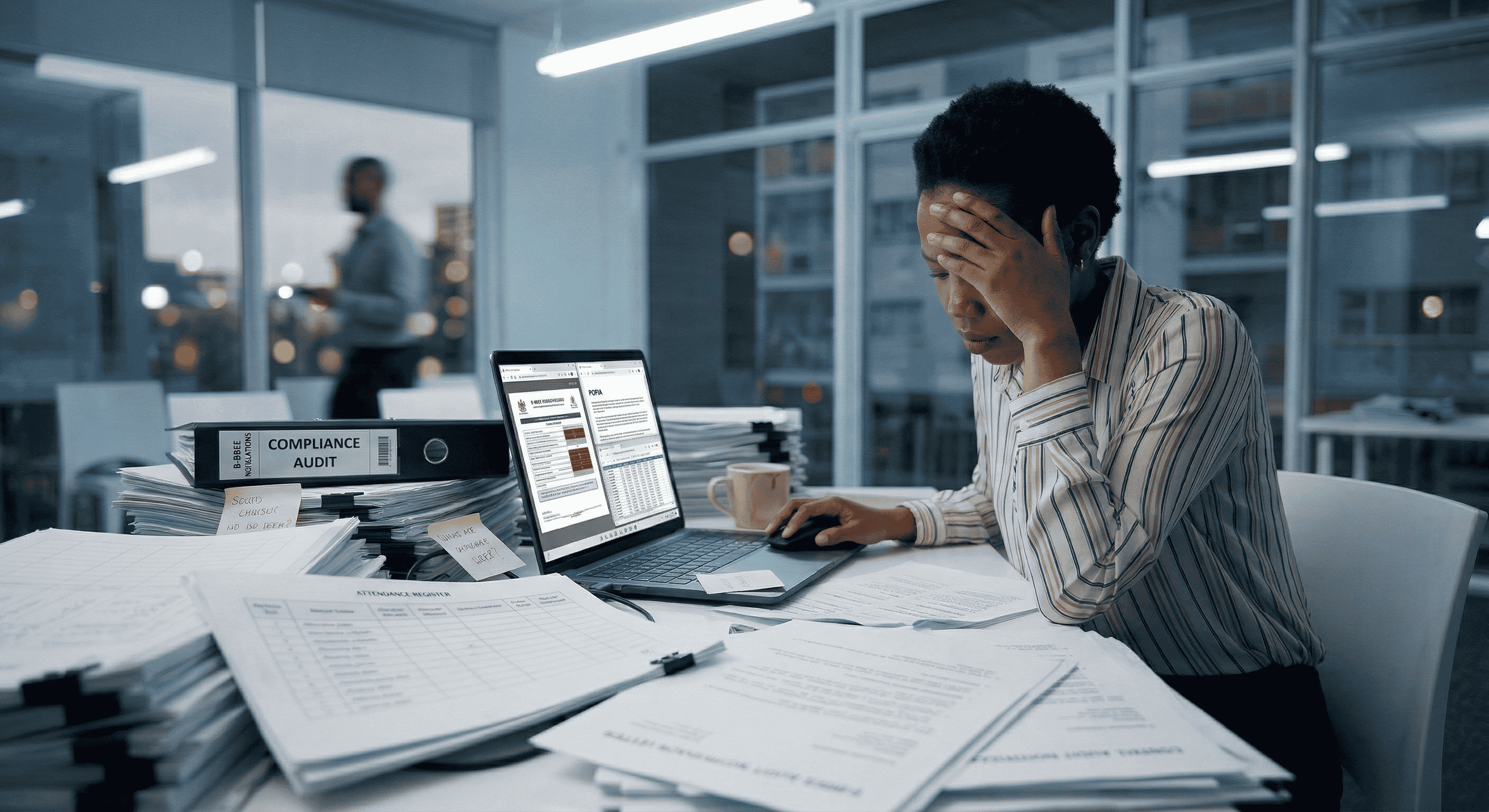 Illustration of B-BBEE compliance reporting stress