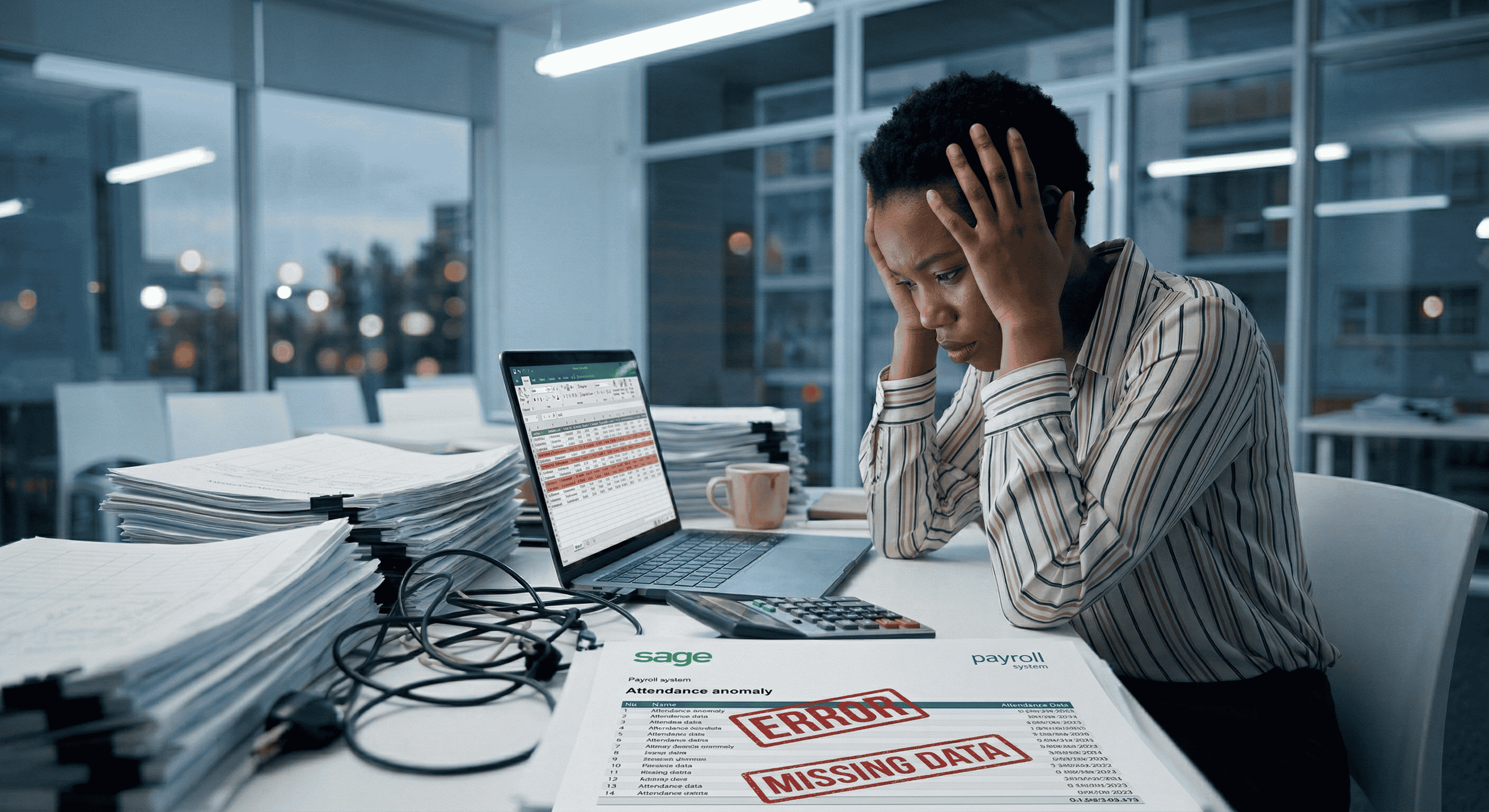 Graphic showing manual payroll and stipend calculations