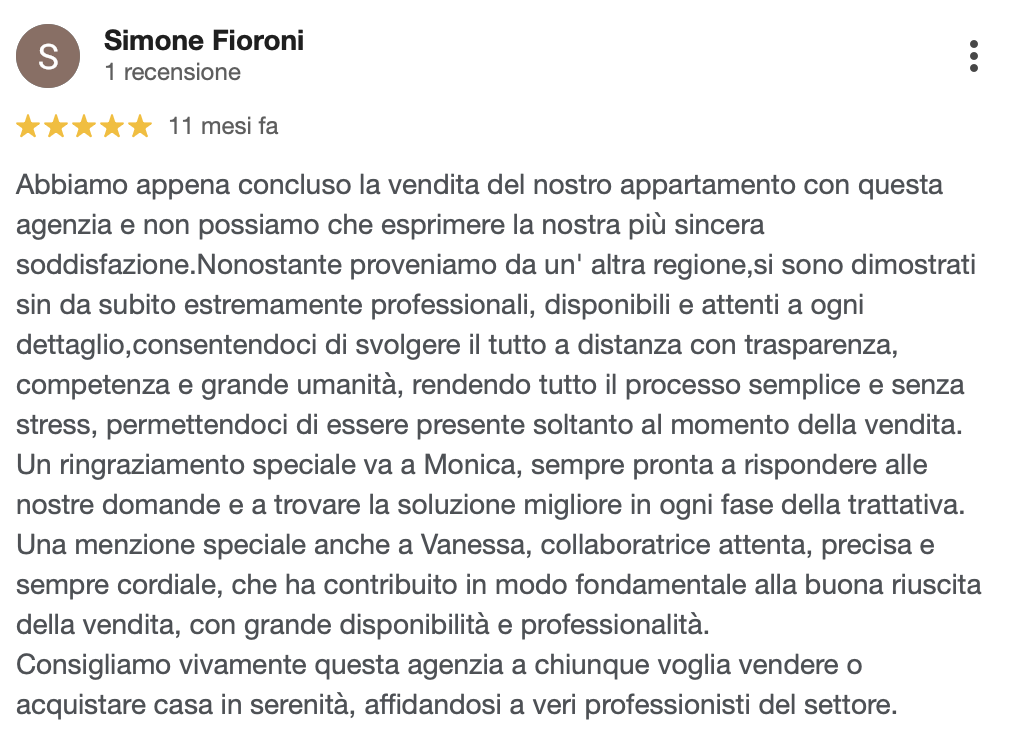 Recensione cliente Monica Consulting 11