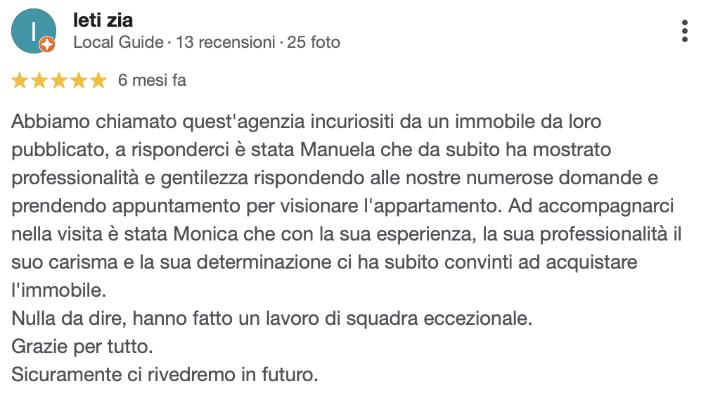 Recensione cliente Monica Consulting 4