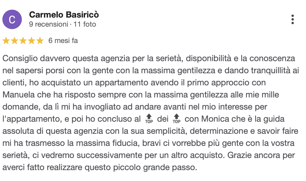 Recensione cliente Monica Consulting 1