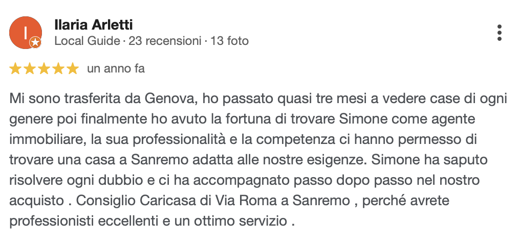 Recensione Google CARICASA