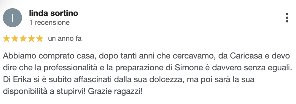Recensione Google CARICASA