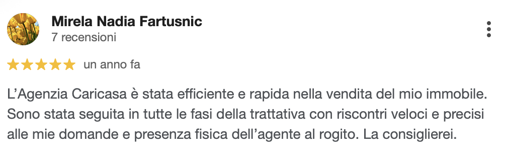 Recensione Google CARICASA