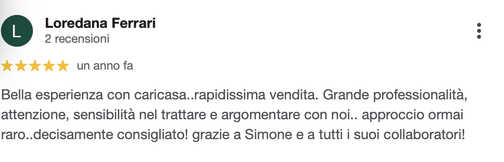 Recensione Google CARICASA