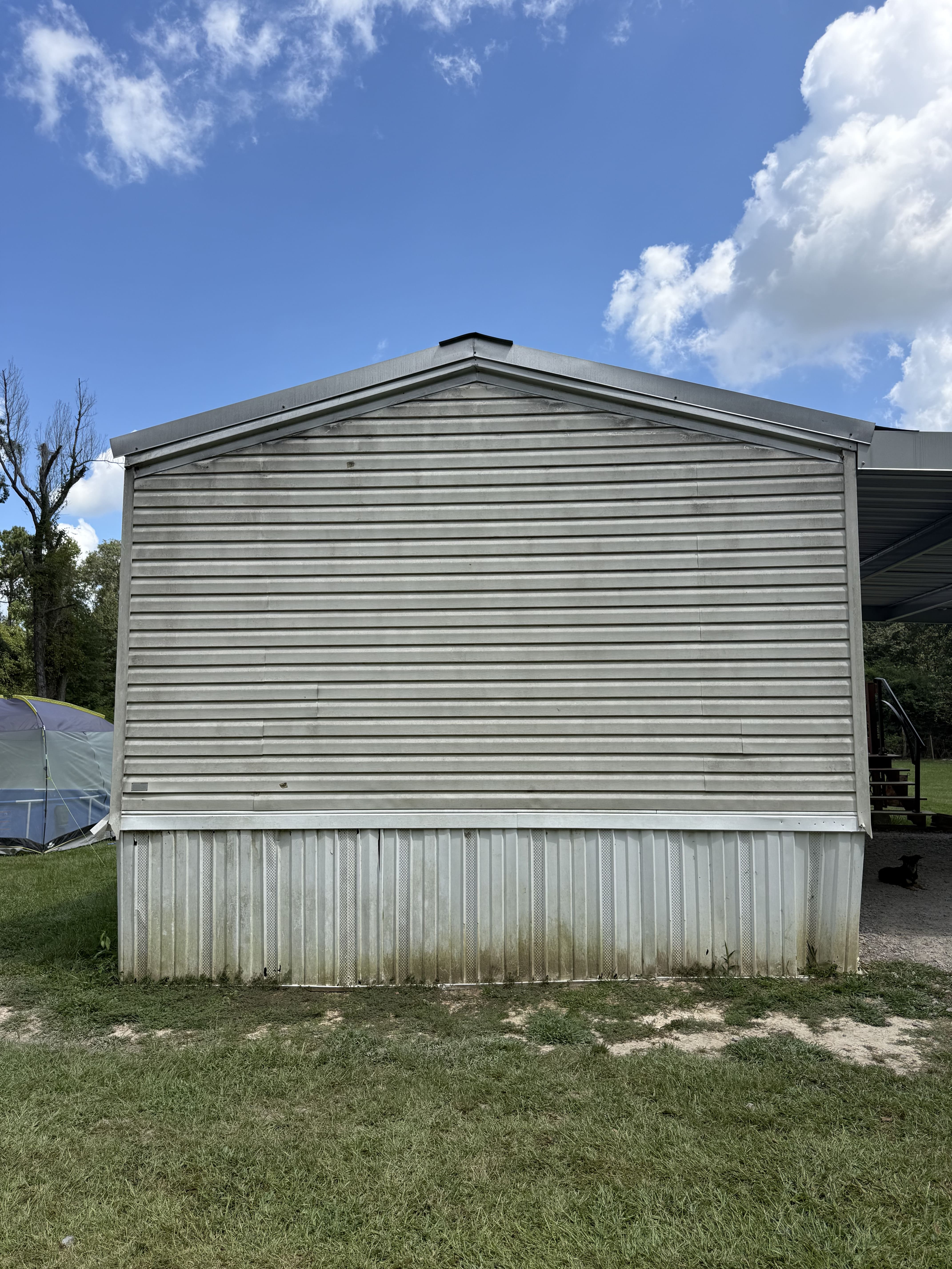 deck pressure washing before and after in Sulphur, LA by Elite Exterior Cleaning - before