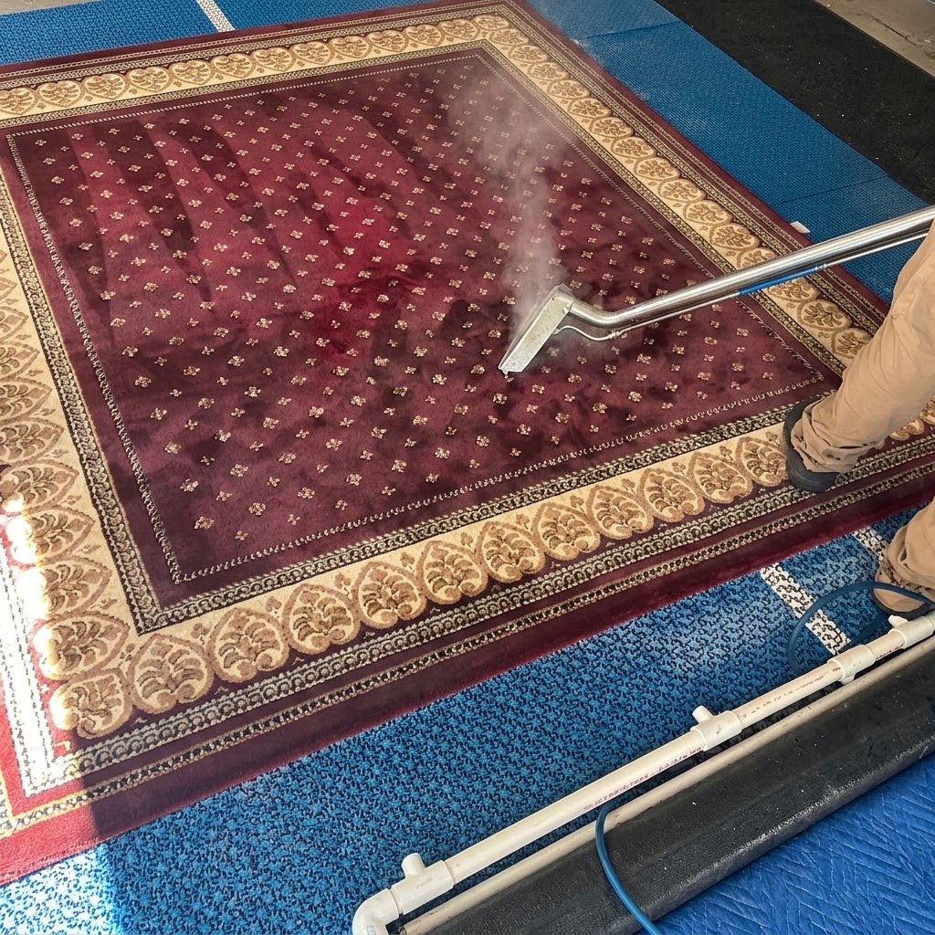 Professional area rug cleaning services for residential homes