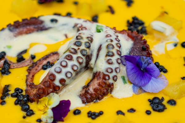 Gastronomía caribeña frente al mar en Cartagena