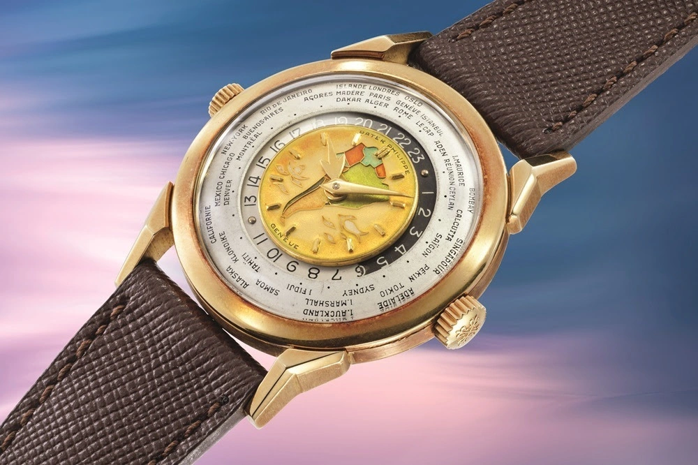 Patek Philippe Ref. 2523 South America world-time wristwatch in 18k yellow gold
