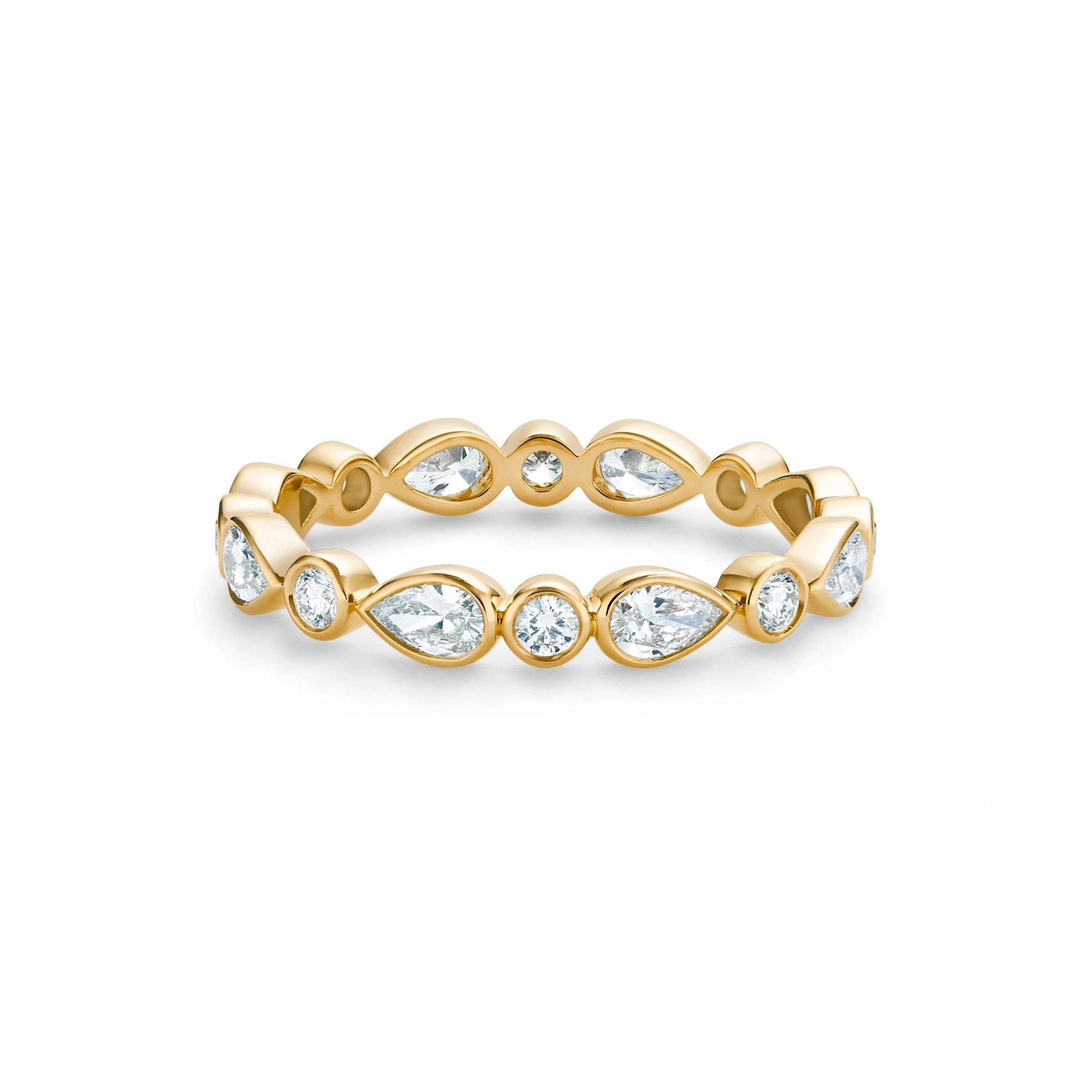 De Beers wedding band pairing showcasing the symbolism of enduring commitment
