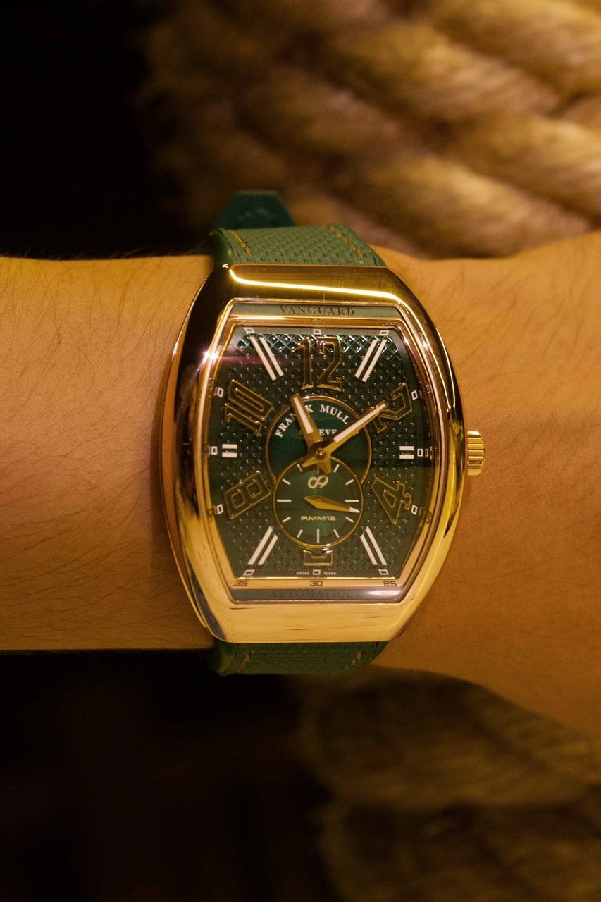 Selection of Franck Muller Rally Maya México 2026 models in steel and rose gold cases