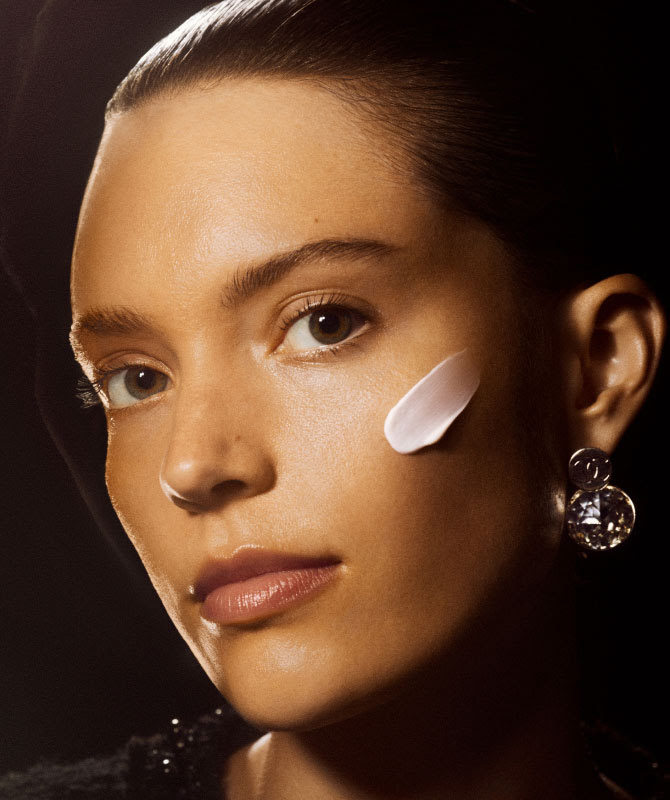 CHANEL Sublimage textures presented together as a luxury skincare ritual