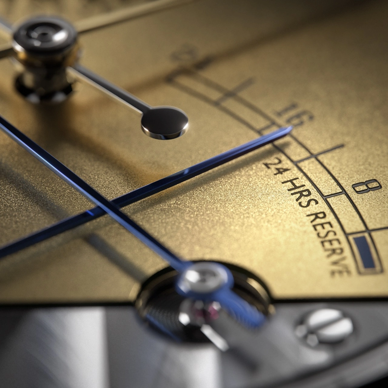 BREVA GENEVE Segreto di Lario Meridian Gold showing the powder-gold dial with wind rose and retrograde indications